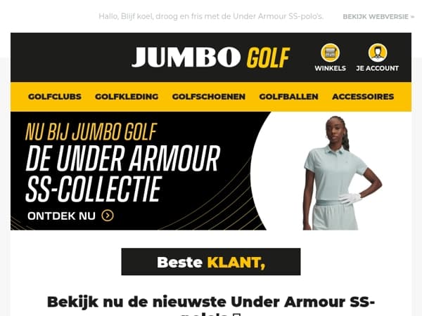 Bekijk nu de nieuwste Under Armour SS-polo's 🔥