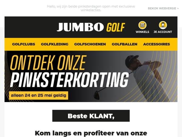 Kom langs en profiteer van onze pinksterkortingen!