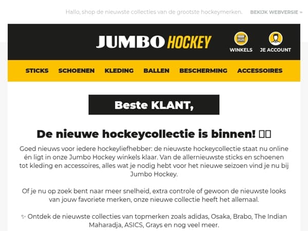 De nieuwe hockeycollectie is binnen! 🏑🔥