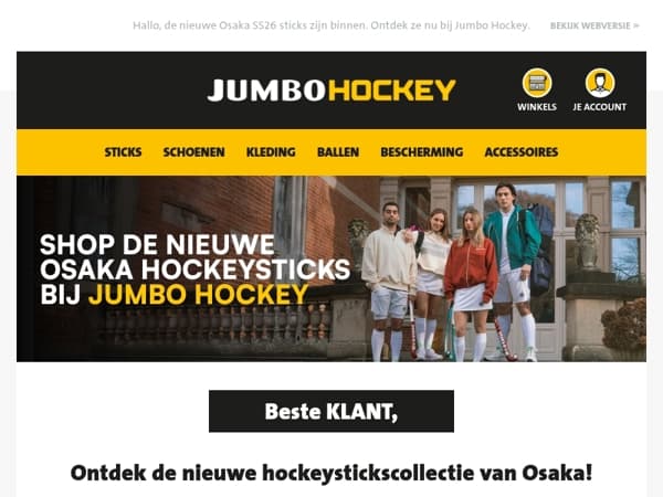 Ontdek de nieuwe hockeystickscollectie van Osaka!