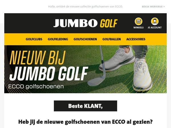 Heb jij de nieuwe golfschoenen van ECCO al gezien?