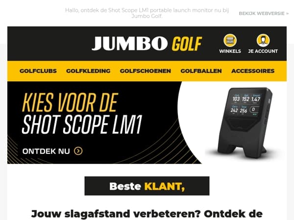 Jouw slagafstand verbeteren? Ontdek de Shot Scope LM1 🏌️‍♂️📊