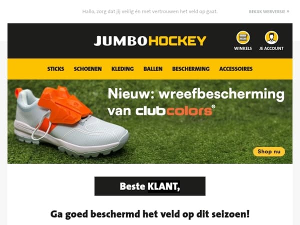 Ga goed beschermd het veld op dit seizoen!