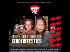 Vier het coolste kinderfeestje bij Jump XL 🤸‍♀️