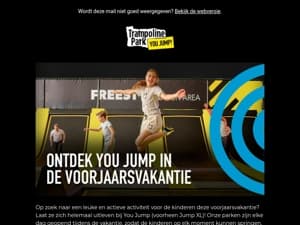 Kom springen tijdens de voorjaarsvakantie!