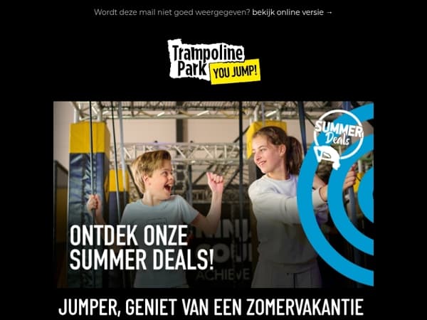 Jumper, geniet van zonnige Summer Deals bij You Jump! ☀️