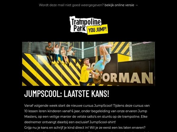 Dit is je laatste kans, Jumper! 🔥