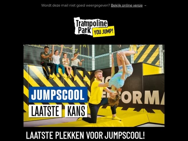 JumpScool: laatste kans om je in te schrijven! 🤸