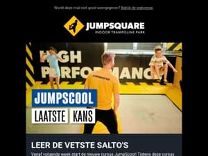 JumpScool: Laatste kans om mee te doen 🔥