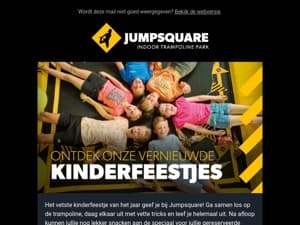 Vier het coolste kinderfeestje bij Jumpsquare! 🤸‍♀️