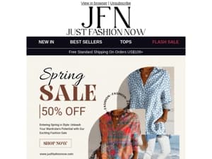 🌸🔥 Wardrobe Refresh! Save $30 on Must-Have Styles!