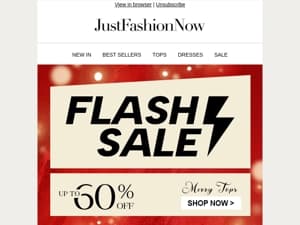 FLASH ⚡ SALE:  up to 40% off
