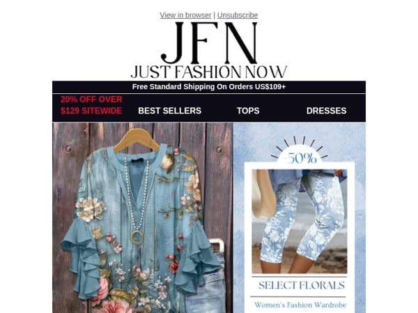 🌺👚 Your Favorite Floral Styles Are Now 30% Off