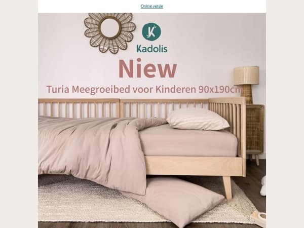 Nieuw: het Turia meegroeibed voor kinderen