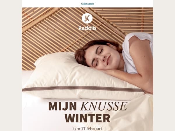 Een knusse winter ❄️ -15% op de dekbedden & hoofdkussens