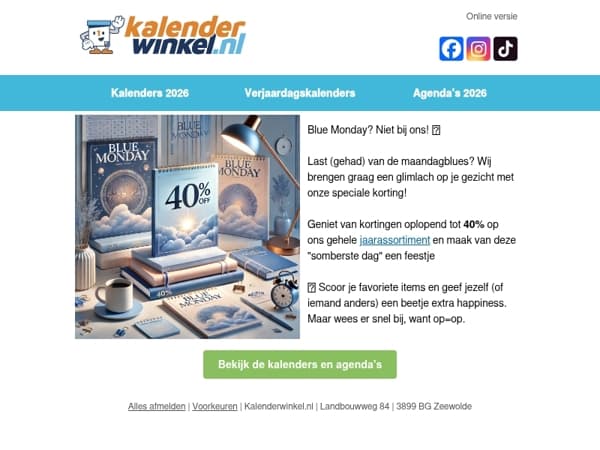 Blue Monday? Wij maken er een feestje van! 🎉