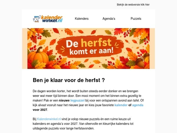 🍂 De herfst komt eraan: tijd voor iets nieuws!