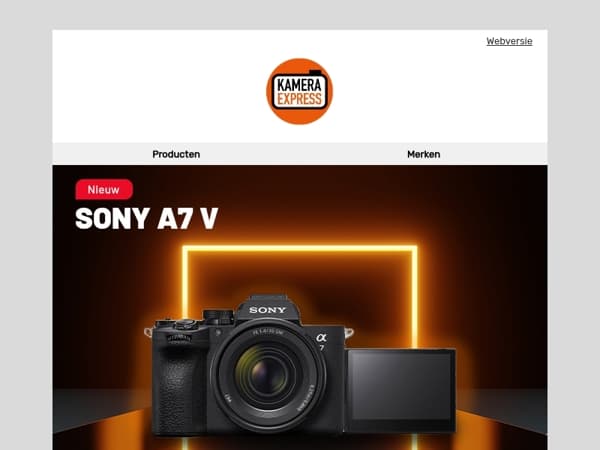 Ontdek de nieuwe Sony A7 V bij Kamera Express