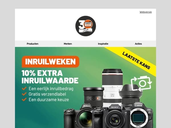 Profiteer van Nikon-deals, Sony-cashback en nieuwe Sigma-producten