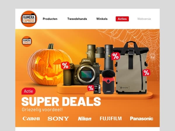 Griezelig goede SUPERDEALS! 🎃