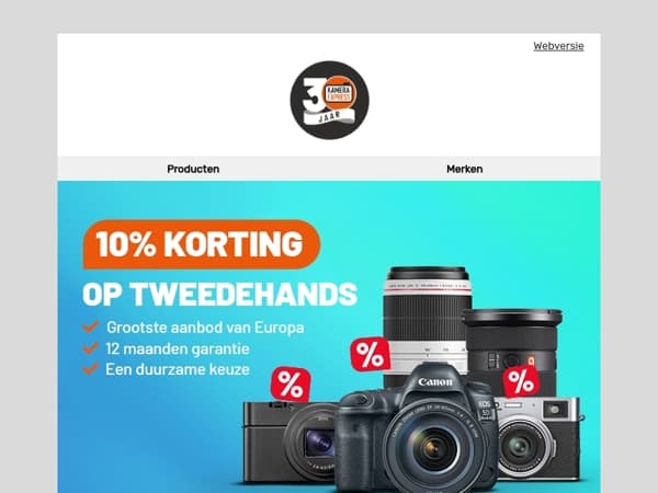Scoor nu 10% korting op tweedehands topgear met jouw voordeel