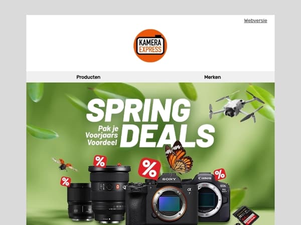 Laatste kans: Spring Deals tot € 900 cashback