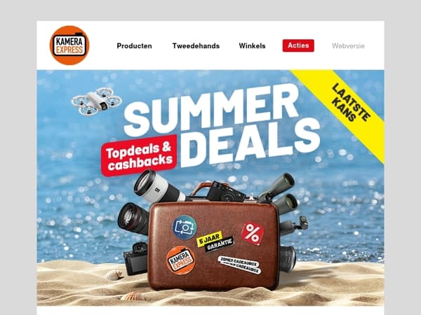 Nog een paar dagen: tot € 1300 cashback