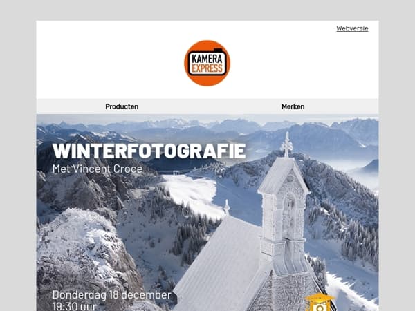 UITNODIGING 📸: Gratis masterclass winterfotografie door Vincent Croce