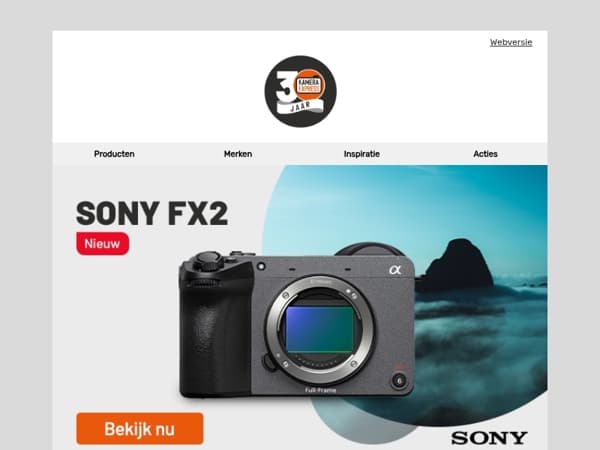Maak kennis met Sony FX2: compact, krachtig en cinema-ready
