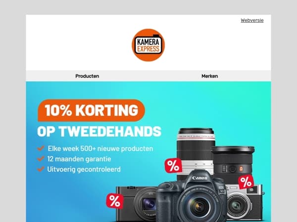 Pak jouw tweedehands deal met 10% extra voordeel