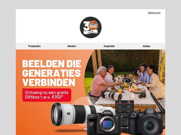 30 jaar Kamera Express en we vieren het met jou!