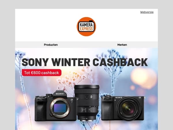 Cashback, kortingen & meer: ontdek de herfstdeals bij Kamera Express