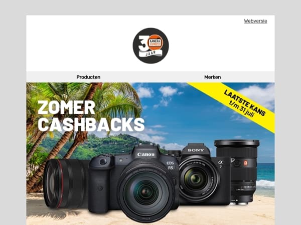 Laatste kans: tot €300 cashback op gear van topmerken