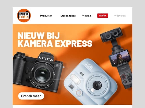 Nieuw binnen: Leica, TAMRON, INSTAX en meer