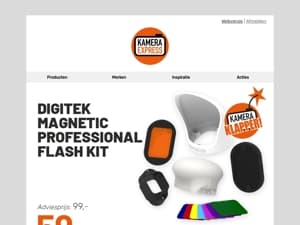 Kamera Klapper: dé ideale kit voor flitsers nu met prijsverlaging!