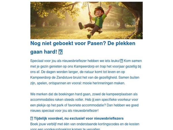 Vier jij pasen bij Kampeerdorp de Zandstuve?🐣🌷