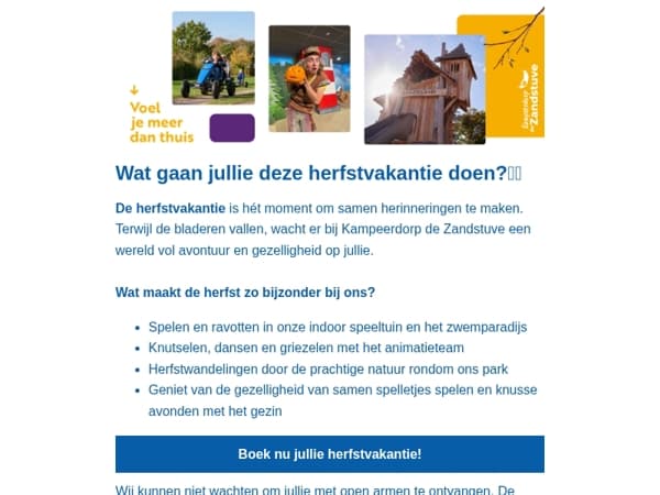 🍂 Vier de herfst vol avontuur bij Kampeerdorp de Zandstuve!