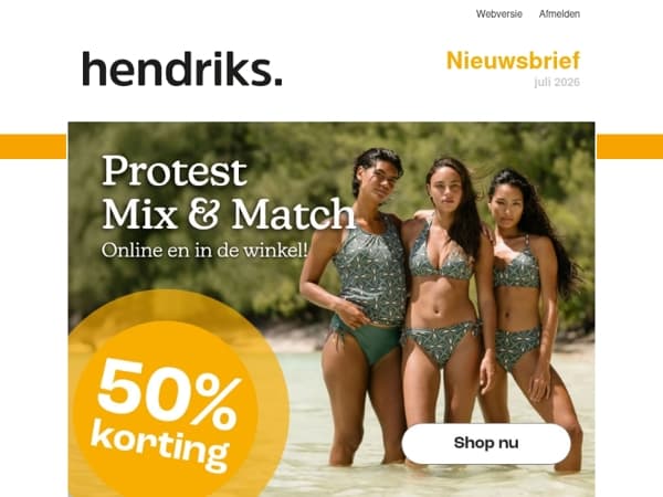 🔥 Pak 50% korting op Protest Mix & Match + 30% op zomerkleding!🛒
