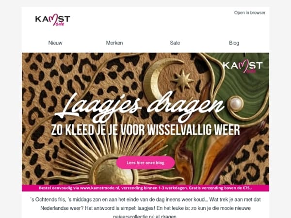 Laagje aan, laagje uit...