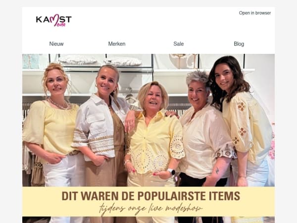 Live show: populairste looks!