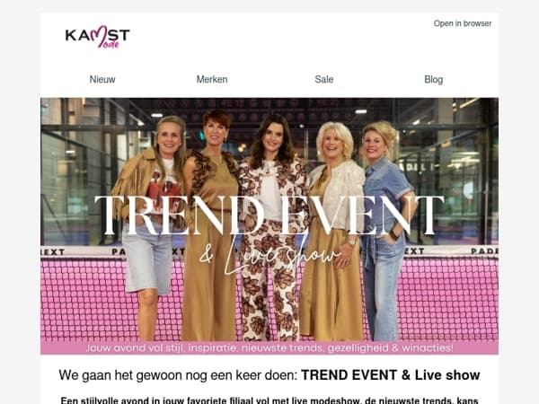 TREND EVENT & LIVE SHOW: koop nu je tickets