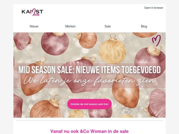 Mid season sale: nieuwe items toegevoegd