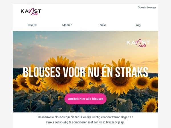 Blouses voor nu én straks bij Kamst Mode