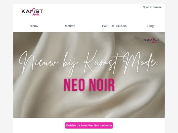 Neo Noir shop je vanaf nu bij Kamst Mode!