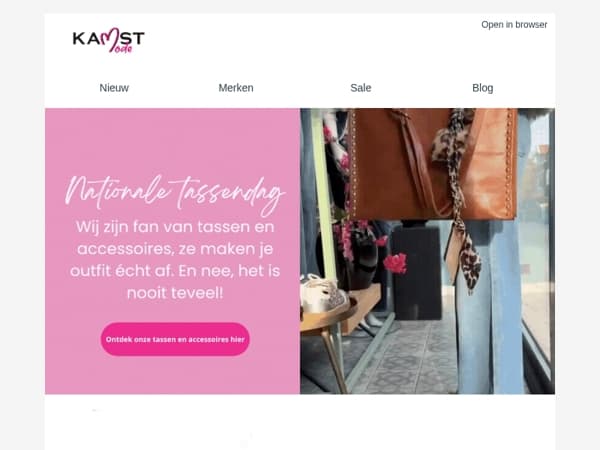 Nationale tassendag vieren met nieuwe tas!