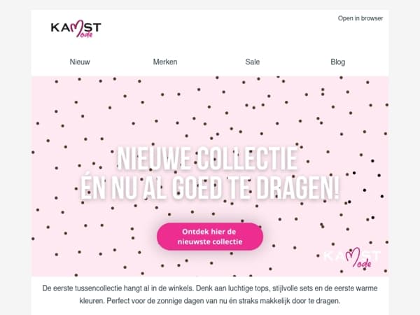 Nieuwe tussencollectie: nu al heerlijk draagbaar.