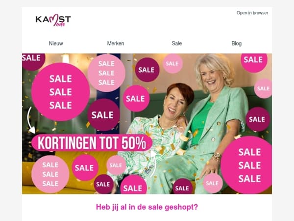 De sale is gestart! Heb jij al geshopt?