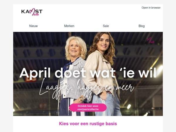 April doet wat 'ie wil: laagjes!