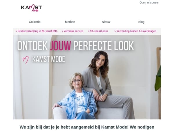 Welkom bij Kamst Mode – ontdek jouw perfecte look