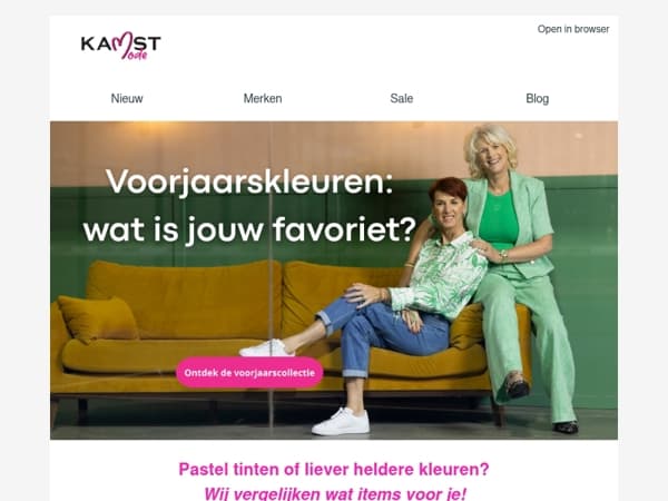 Voorjaarskleuren: pasteltinten of heldere kleuren?